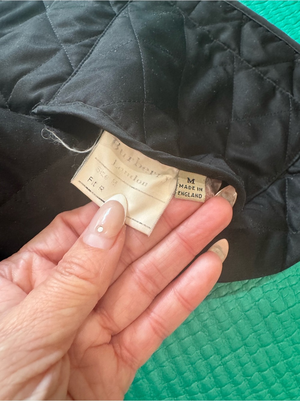 Burberry Beige and Black Check Quilted Jacket - Picture 8 of 8